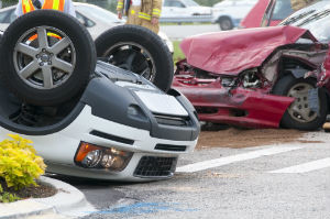 Rhode Island Rollover Multi Car Accident 